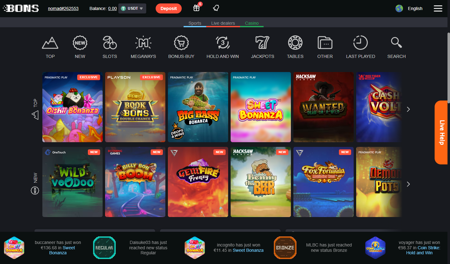 Betify Casino meilleur bonus casino